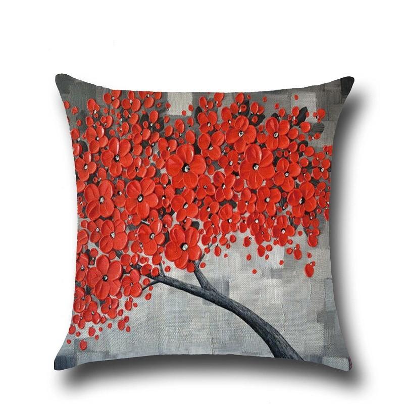 Modern 3d Flower Throw Pillowcase For Living Room Couch Bedside Home Accessory