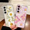 Для Samsung Galaxy M13 M14 M15 M23 M33 M34 M53 M54 M55 Чехол для телефона Белый Цветок Ромашки Масляная Живопись Прозрачный Прозрачный Чехол для Пары
