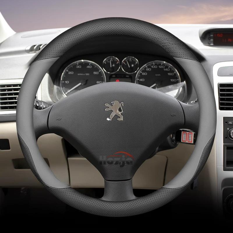 35 см 38 см Кожаная оплетка на руль автомобиля для Peugeot 5008 408 308 Rifter e-Expert Expert e-Traveller Landtrek Аксессуары