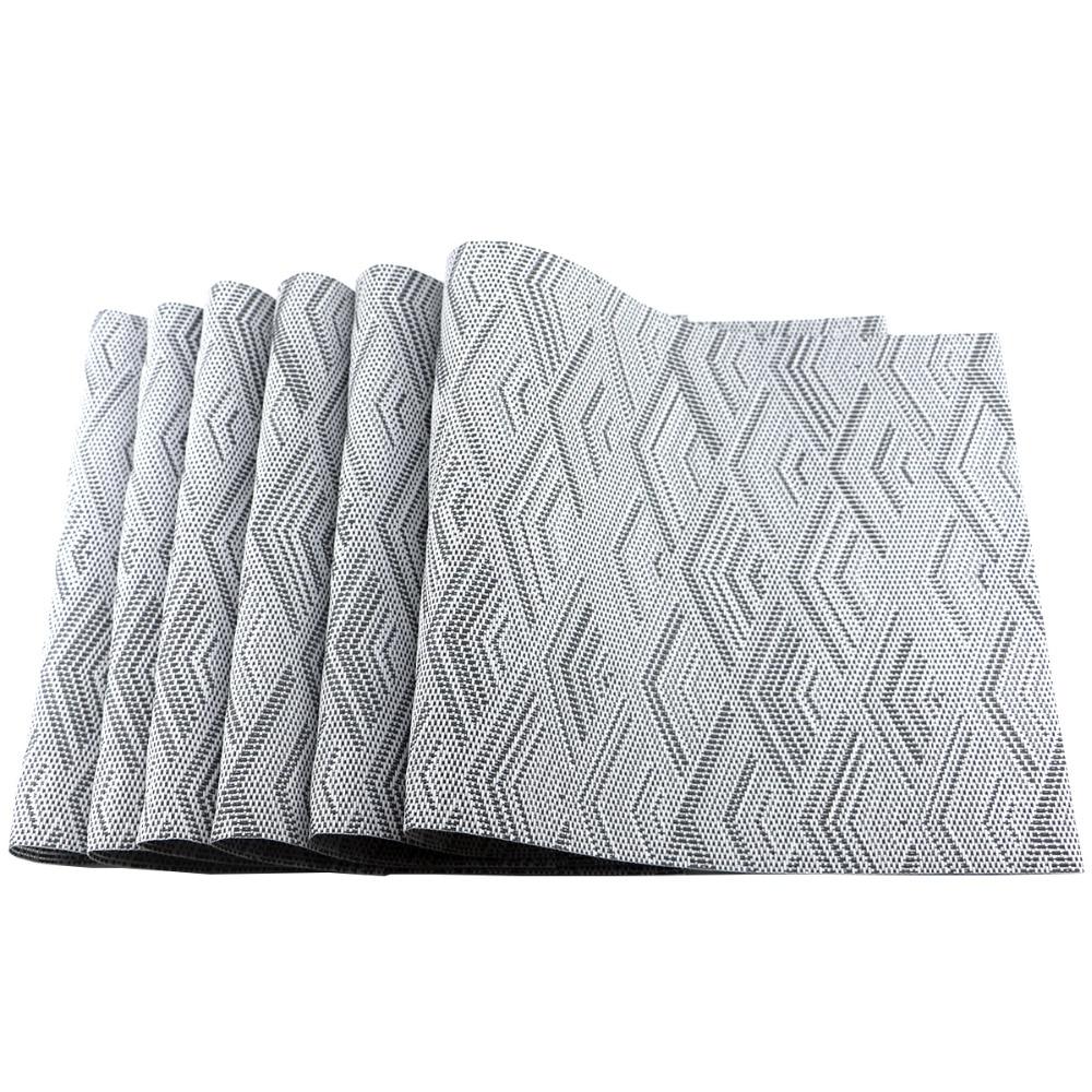 6Pcs/Set Pvc Placemat Dining Table Mats Set Table Bowl Pad Napkin Dining Table Tray Mat Coasters Kids Table Set