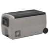 VidaXL Cooler with Wheel and Handle Black and Gray 50 L PP and PE, Electric Cooler, Compressor Refrigerator, Cooler 51785