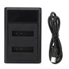 LI 90B Camera Battery Charger LCD 5V 2A Dual USB Battery Charger Support Battery Level Display