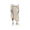 Sports Lifestyle Series Comfortable Breathable Skin-Friendly Soft Asymmetrical Casual Long Skirt Women Skirts Miracle-Brown KB3651