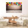 2D flat printing party banner, 1 piece per pack. Colorful carnival balloon ribbon background banner. Party decoration.
