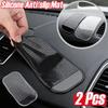 2PCS Car Dashboard Anti-slip Mat Traceless Highly Adhesive Cell Phone Silicone Sticky Pad Auto Gadgets Interior Accessories