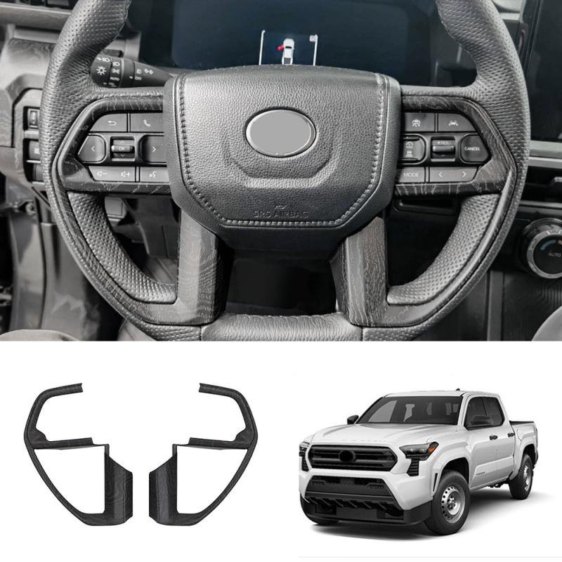 LHD Для TOYOTA TACOMA 2024 2025 ABS Черное дерево Панель центрального управления стеклоподъемниками, панель переключения передач, крышка дефлектора кондиционера