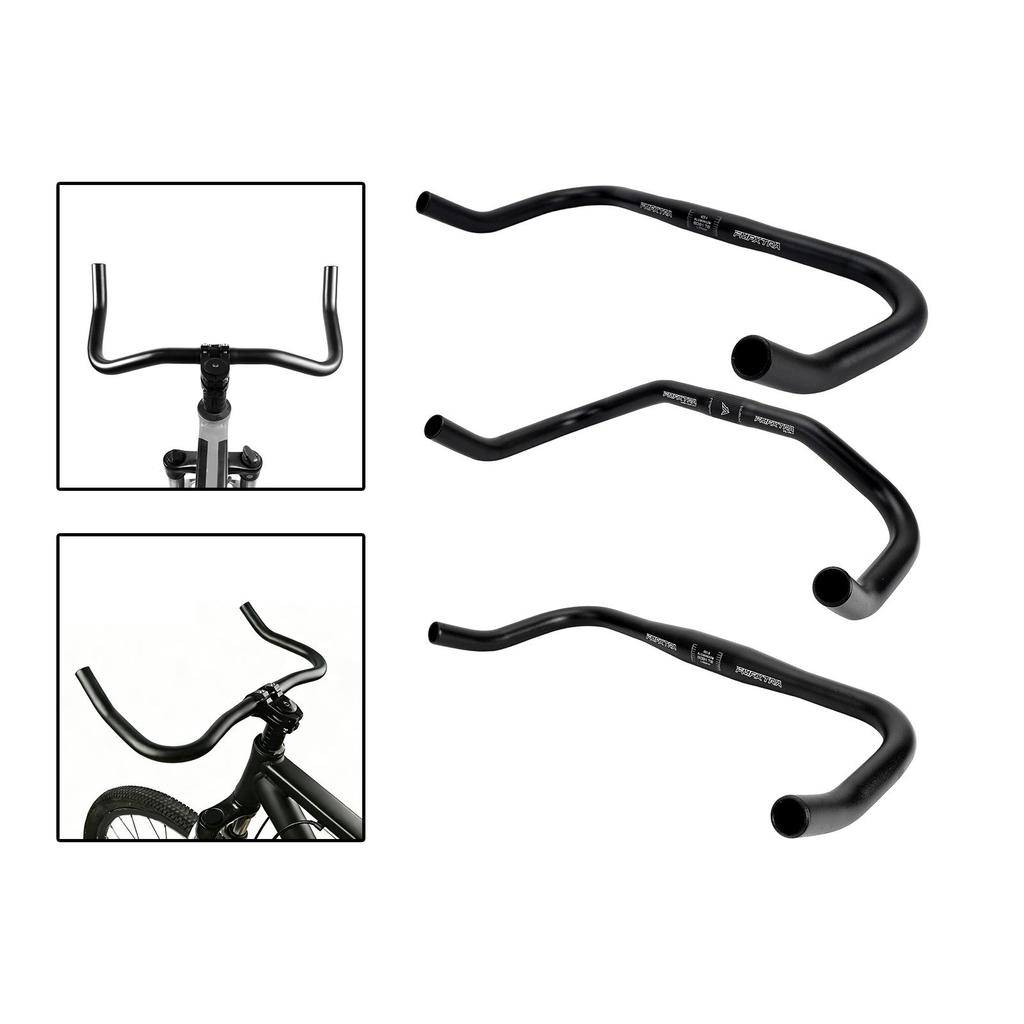 Bullhorn Bicycle Handlebar Component Easy to Install Ergonomic Sturdy Outdoor Riding Rest Bar Handlebar