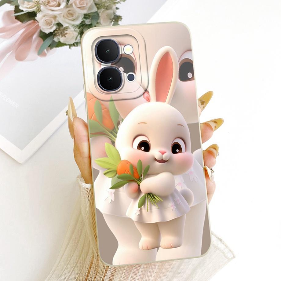 Soft Liquid Silicone Phone Case For Vivo Y31D 4G Capa Cat Cartoon Dragon Animals Bumper For Vivo IQOO Z11X Y51 PRO Y500i Cover