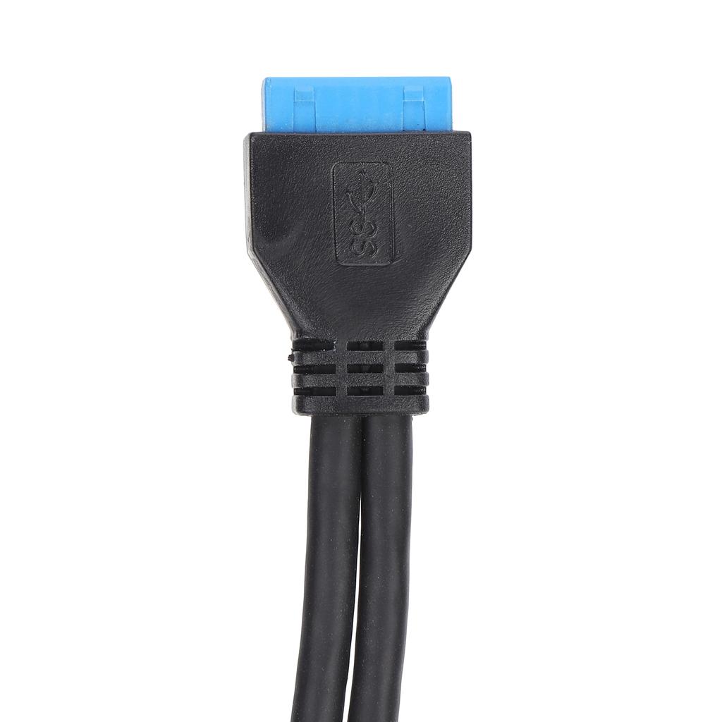 Двойной USB-кабель с перегородкой, материнская плата, 19-контактный разъем для двухпортового гнездового удлинителя, кронштейн задней панели