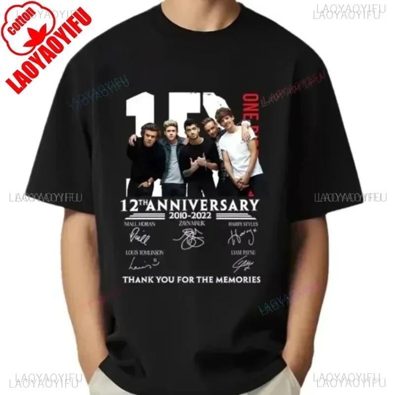 Я люблю футболки с принтом One Direction, рэперские футболки с коротким рукавом, винтажные топы певцов, летний хлопок, хип-хоп, мужские женские футболки
