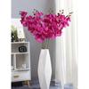 6 PCS Real Look Long Stem Artificial Flowers Faux Orchid Velvet Orchids 97cm Orchids Artificial Flowers for Tall Vase for Home Wedding Decoration