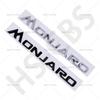 1Pc 3D ABS MONJARO Letter Logo Auto Tailgate Emblem Monjaro Car Rear Trunk Badge Side Fender Decal Car Styling Auto Accessories