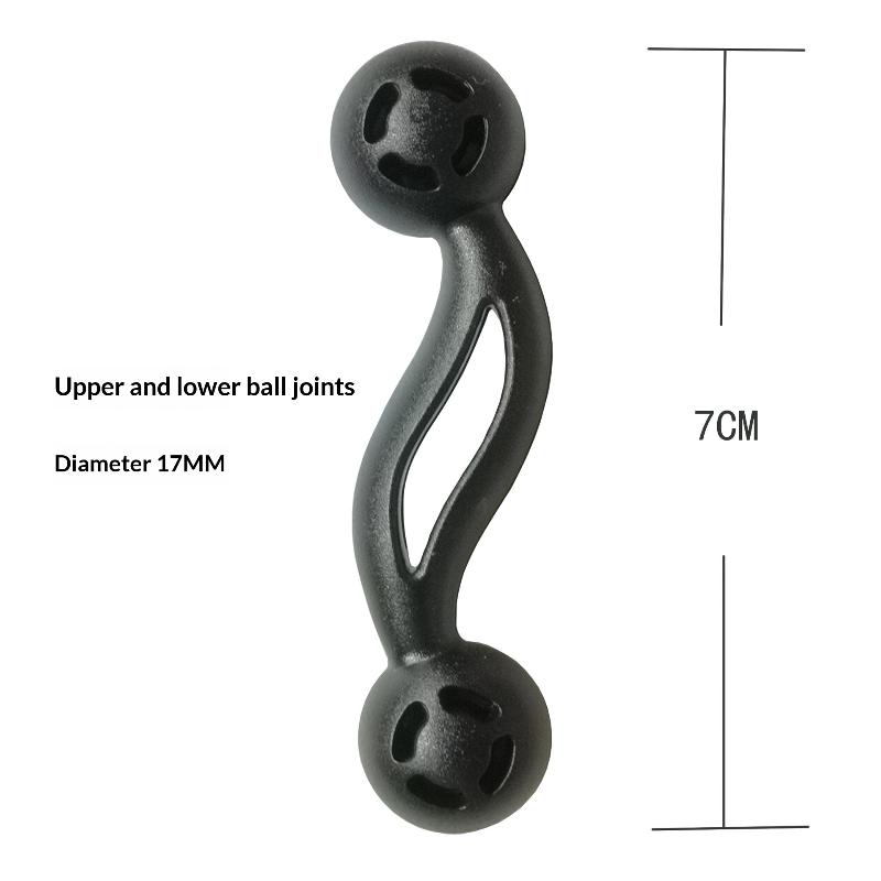 Adjustable Long Arm Dual Ball Head Extension for Car Phone Mount Universal Holder Rod Accessory for Dashboard Versatile Positioning