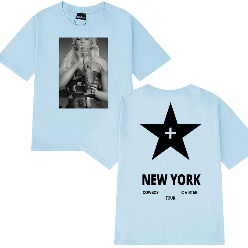 Новая футболка Beyoncé London Tour 2025 Cowboy Carter с двусторонним принтом Унисекс винтажные футболки с коротким рукавом Унисекс женские хлопковые топы