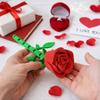 3D Printed Twisted Rose Ornaments Funny Rose Flower Figurines  Valentine's Day