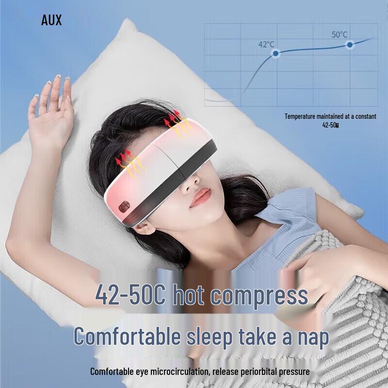 Aux Smart Eye Massager with Heat and Vibration