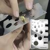 Space Saving Thread Checker Silver Gauge Ruler Durable Measurement Tool  Industry Use