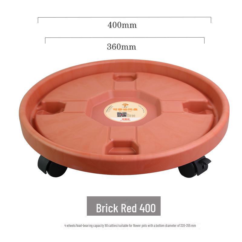 Универсальный поднос для скручивания: Утолщенное круглое пластиковое основание со съемной подставкой для горшечных растений