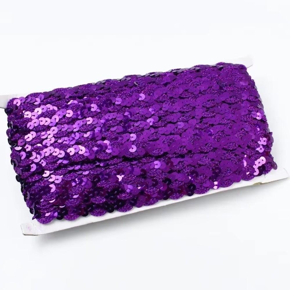 DIY Sewing Sequin Lace Braided Band 15MM Dress Wedding Tape Decor Ribbon Sewing Supplies