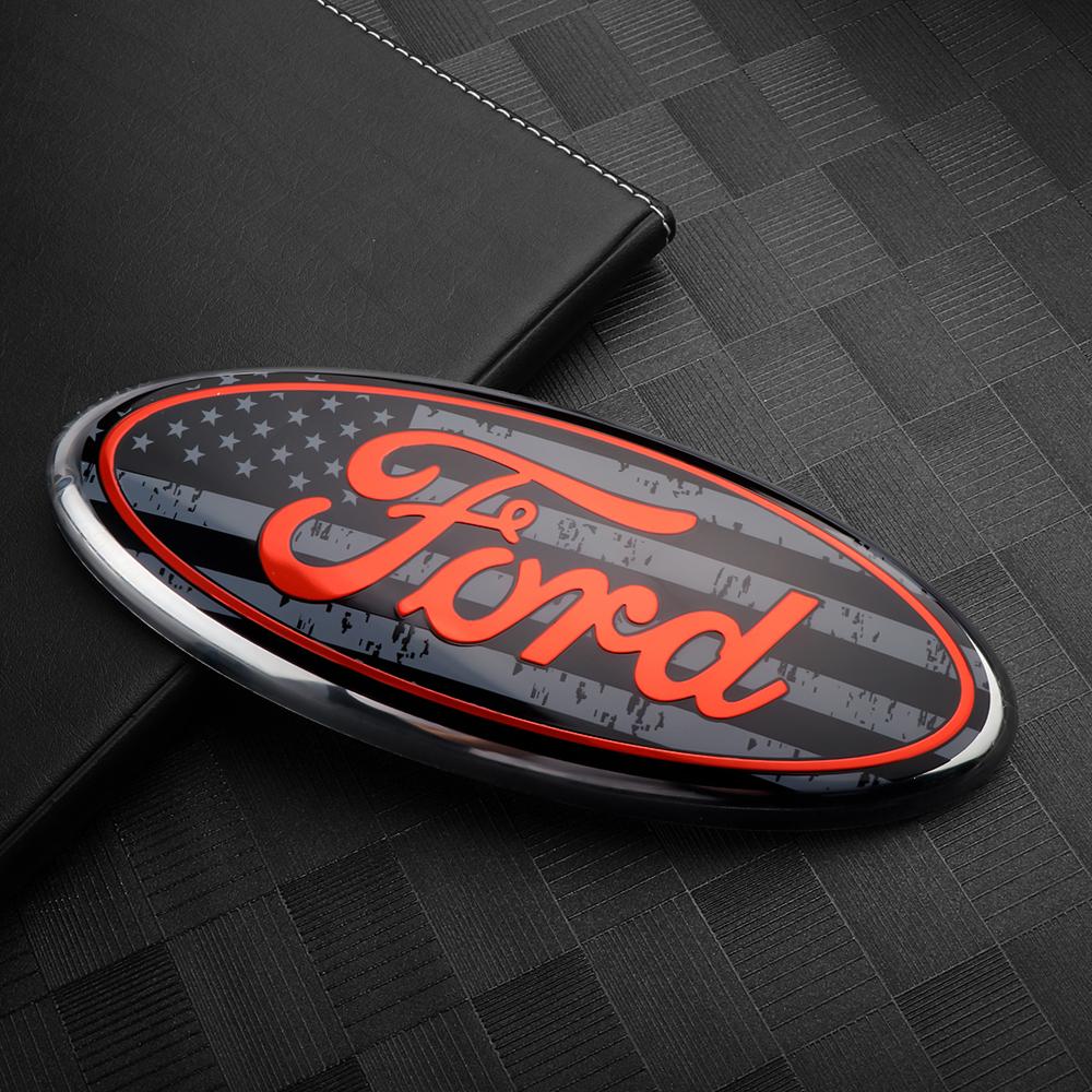 Original Replacement Car Front Grille Badge Trunk Cover Sticker For Ford Ranger Focus2 3 Mondeo C-Max Mustang Fiesta Kuga Escape
