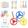 Hang Indoor Playground Outdoor Play Kit Random Color Monkey Swing Bars Ninja Rope