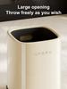 A versatile wheeled trash can that’s easy to clean and ideal for home use, perfect for bedrooms, living rooms, and bathrooms.