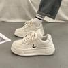 Muffin Versatile Little White Shoes Women's Autumn High-end Thick Baseplate Shoes New German Training Casual Sports Shoes