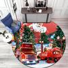 Christmas Gift Halloween Theme Bear Truck Coca Cola Round Carpet Soft Home Decoration Corridor Table and Chair Anti slip Outdoor Floor Mat Carpet H14