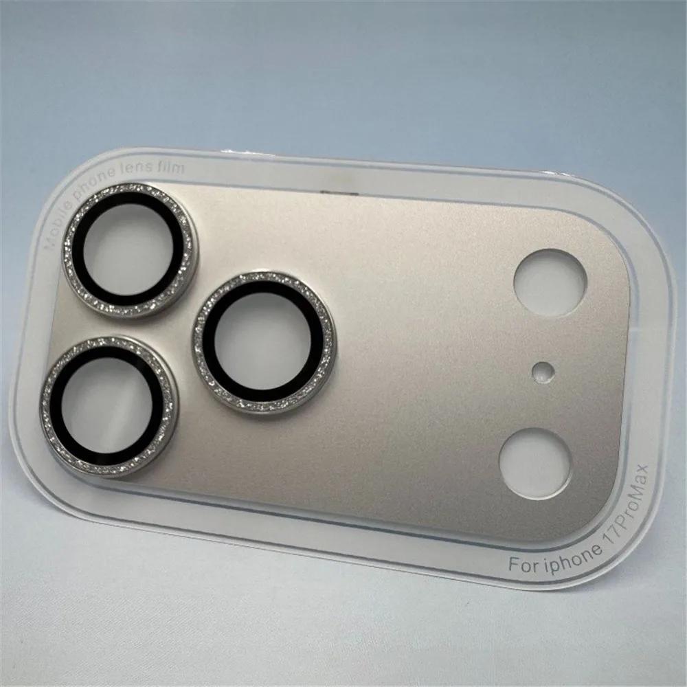 Corning Glass Camera Lens Glass Cover Aluminum Base Fall-resistant AR Camera Lens Protector Back Camera Glass for iP17 Pro