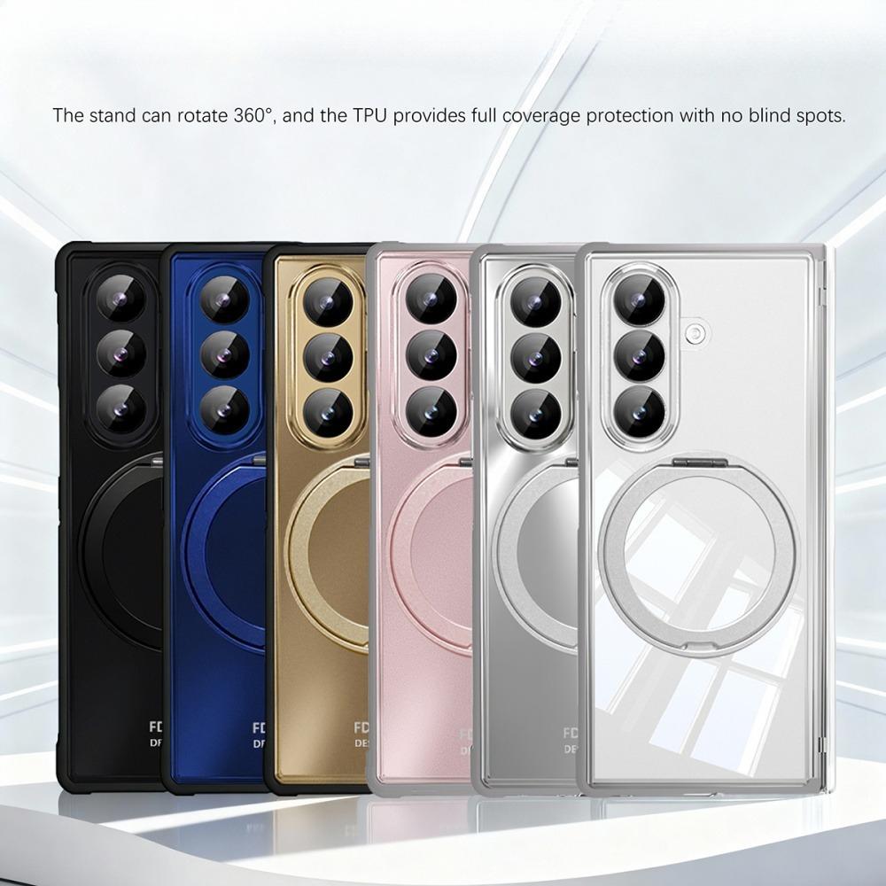 For Samsung Galaxy Z Fold8 Ultra 7 360° Hardware Rotating Bracket Hinge Protection Case Tempered Glass Film Shockproof TPU Cover