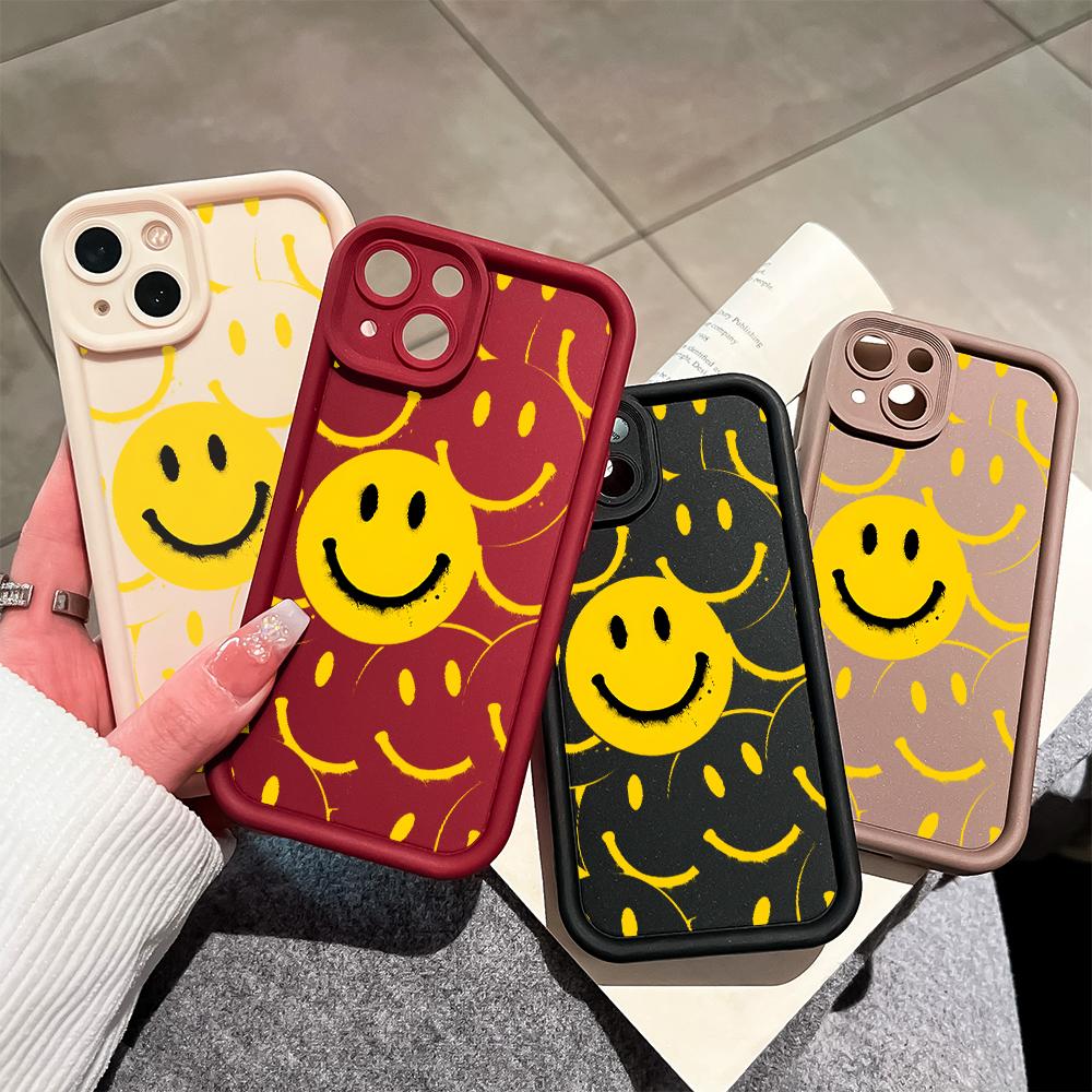 Мягкие силиконовые квадратные лестницы с мультяшным узором, полное покрытие, защита камеры, противоударный чехол для OPPO Reno Realme OnePlus