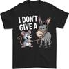 I Don't Give a Rats Ass Mouse Donkey Funny Sarcastic Animal Unisex T-Shirt