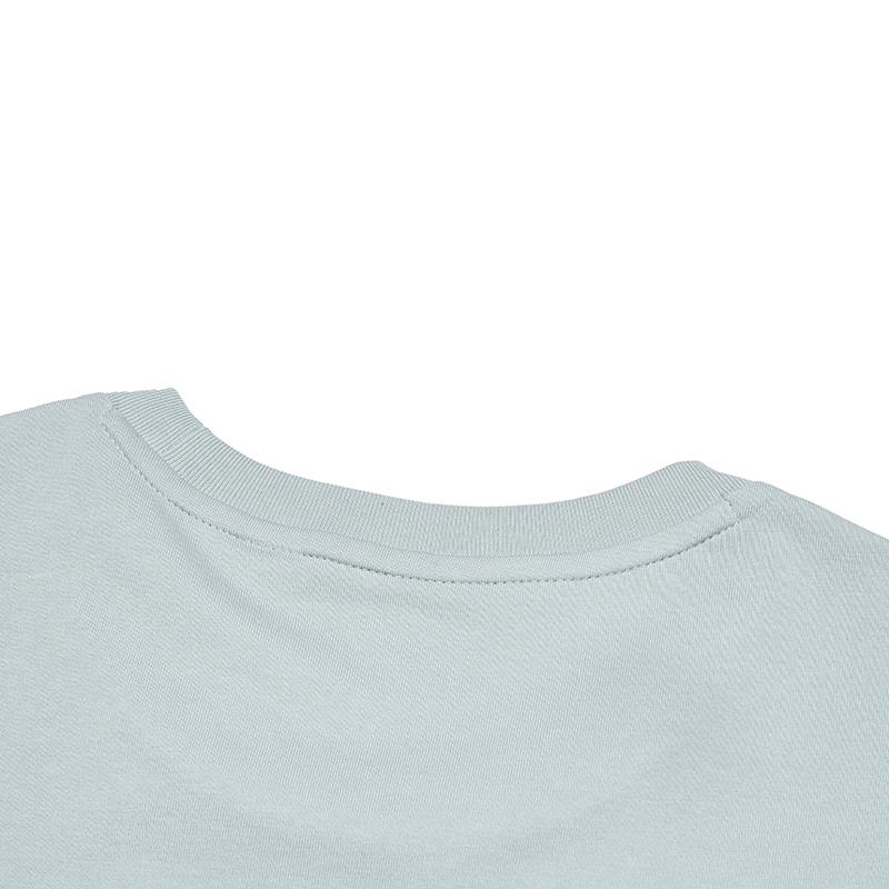 Fila Белая Мягкая Мастер Мода Универсальная Простая Футболка с Круглым Вырезом Дышащая Удобная Мужские Топы Облачно-Серо-Зеленый F11M513104FTQ