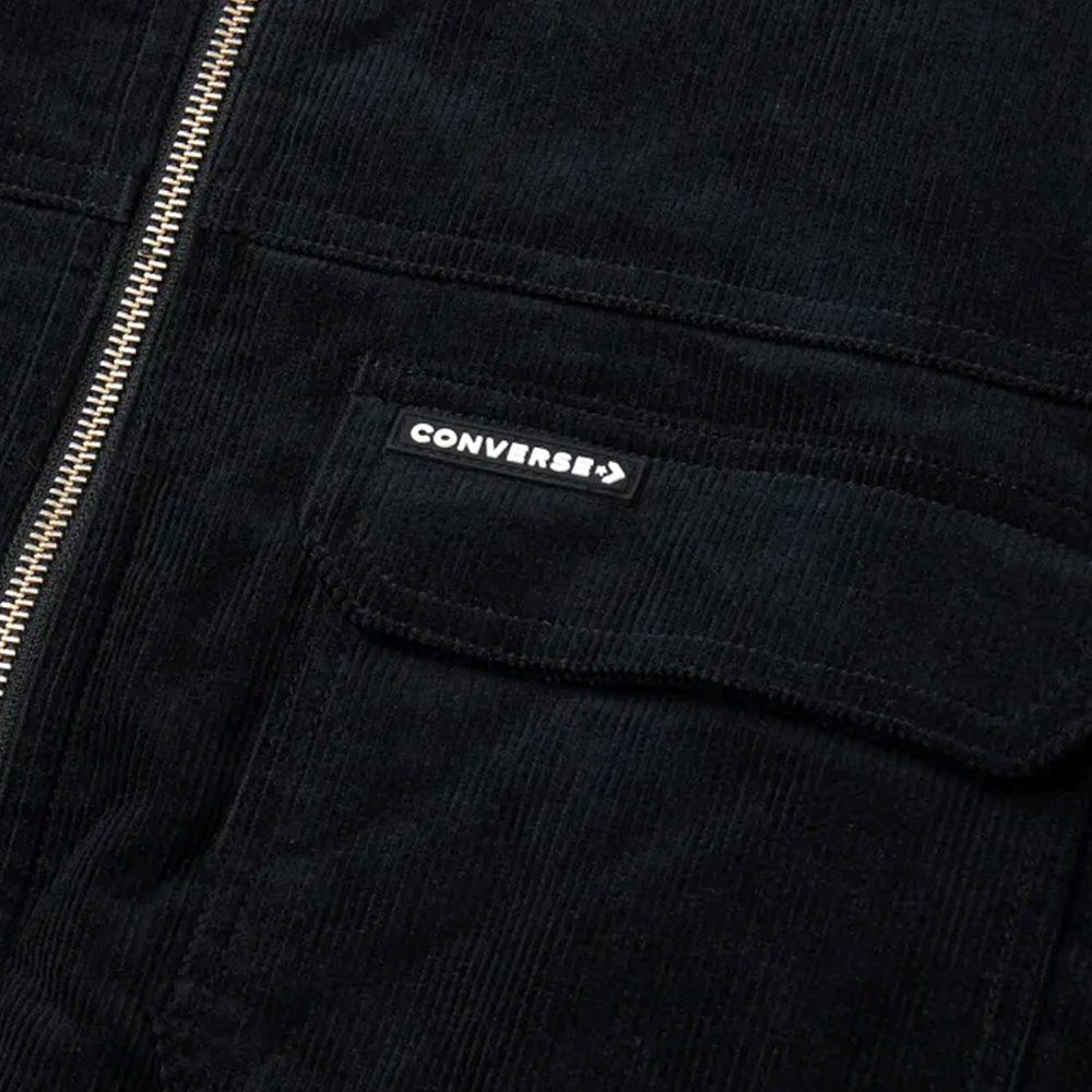 Converse Куртки Мужские Черный Лацкан Умеренный Другое 10025260-A03