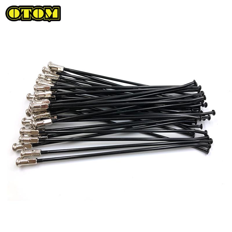 Motorcycle For KAWASAKI Front 19 Rear 21Wheel Spoke Nipple Rim Black Wire KX125 KX250 KX250F KX450F Dirt Bike Motor Accessories