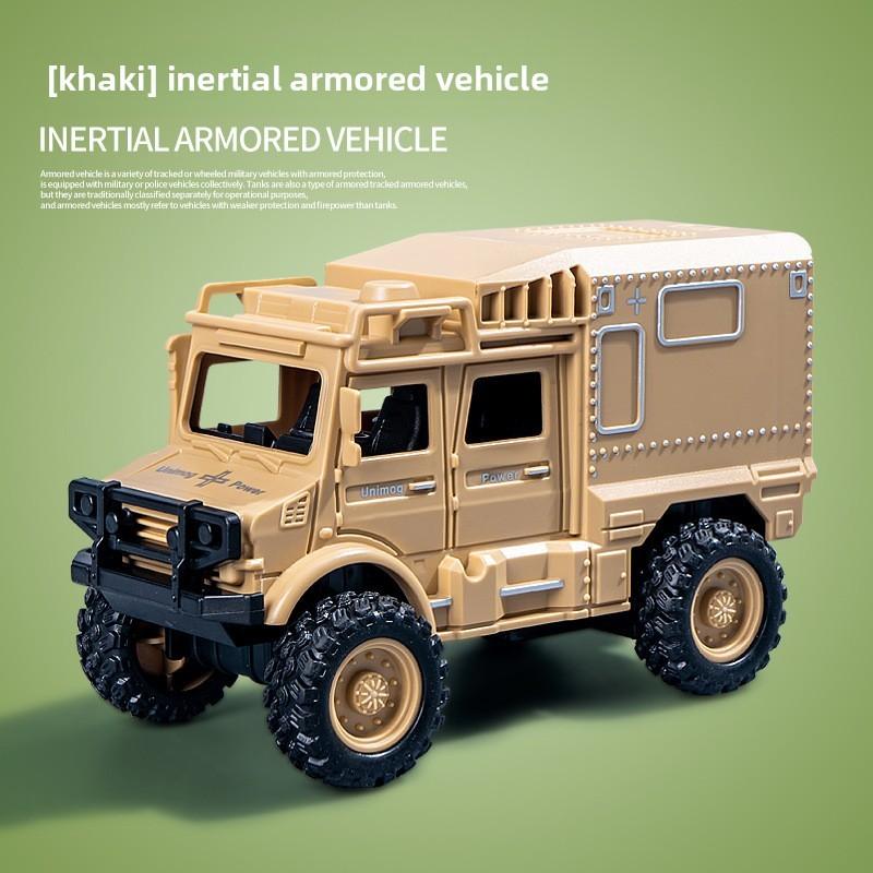 Бронированный Внедорожник Модель Игрушечной Машинки Для Детей С Инерционным Управлением И Реалистичными Дверями