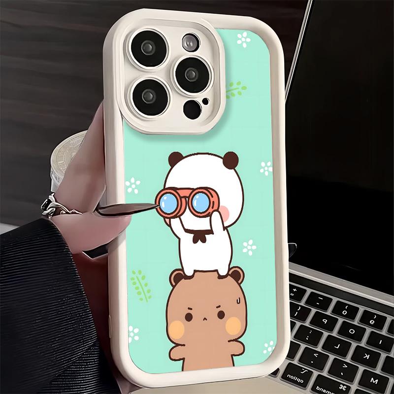 Чехол для телефона iPhone 17 Air 16E 15 16 Pro Max Bubu Dudu Мультяшный Милый Чехол 14 Plus 13 12 Mini Мягкий Силиконовый Fundas