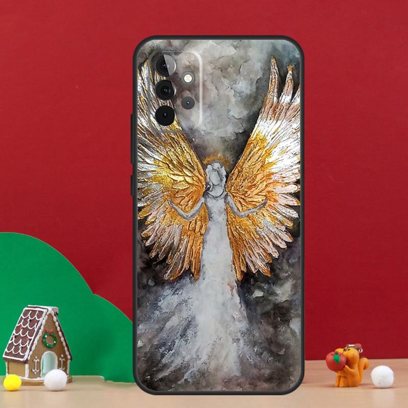 Фантастический ангел Девушка Крылья Чехол Для Samsung Galaxy A17 A06 A16 A56 A36 A54 A34 A14 A52 A32 A13 A23 A33 A53 A15 A35 A55