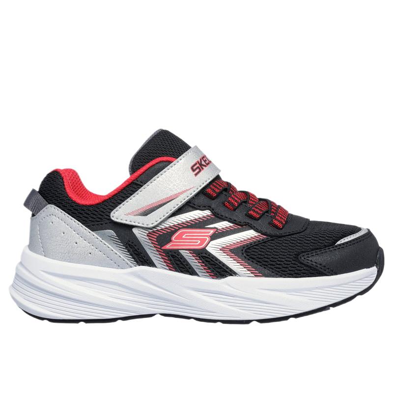 Skechers Детские кроссовки Microspec Tread Простые Удобные Модные Универсальные Низкие Беговые кроссовки Детские кроссовки Черный 404115L-BKSR