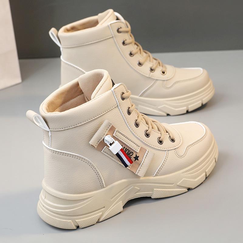 New sports shoes high-top winter velvet thickened warm cotton shoes thick-soled snow Martin boots