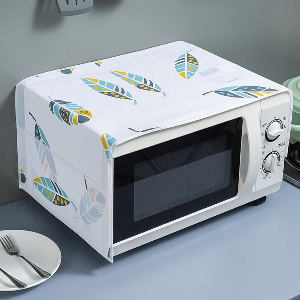Microwave Dust-proof Cover Oven Cover PEVA Printed Hanging Bag Dust-proof Cover Microwave Protective Cover