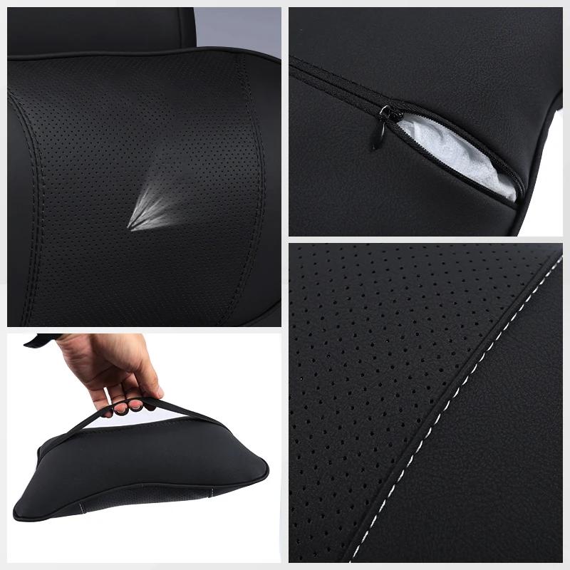 PPFX2 Car Seat Headrest Neck Pillow Lumbar Support Auto Interior For Lexus LS LC RZ IS350 ES300 GS350 CT200h GX460 LX570 RX500h NX300
