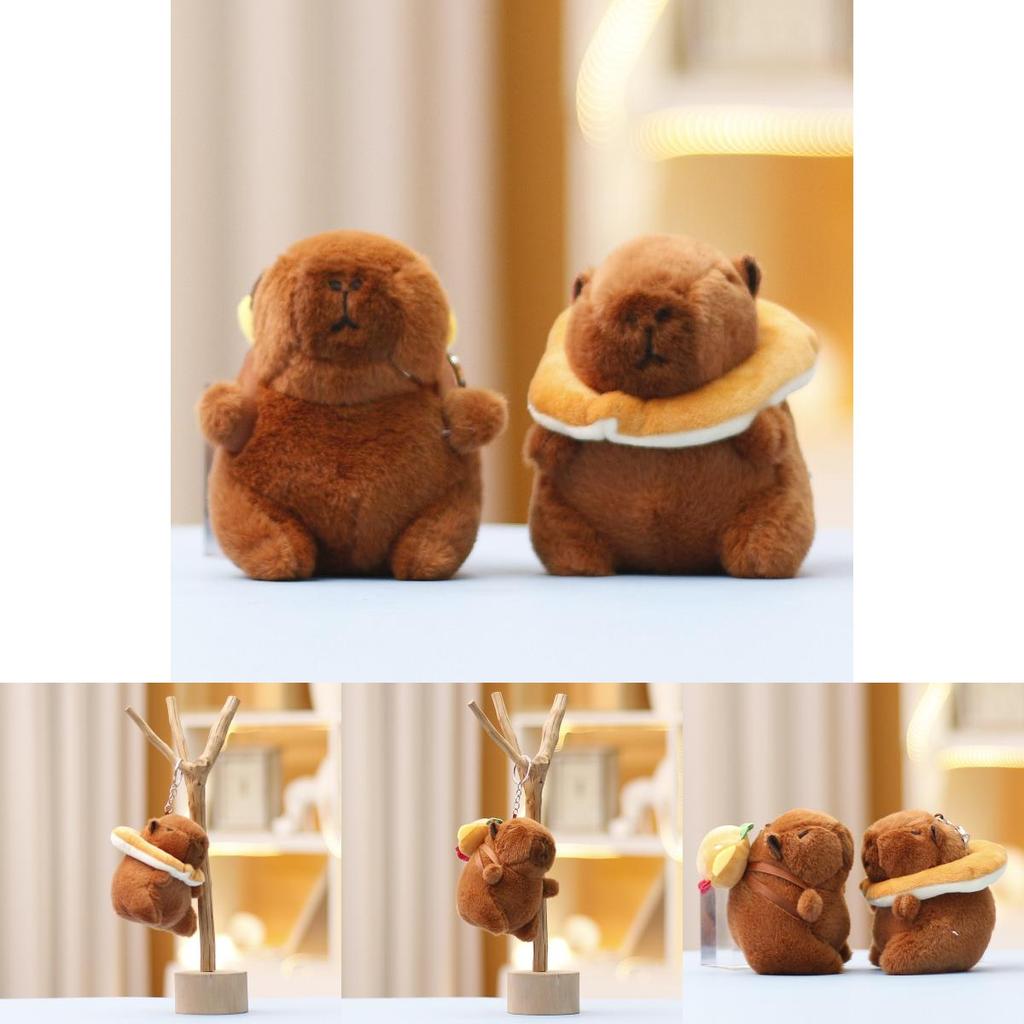 Cute Plush Capybara Water Capybara Doll Keychain Pocket Size Gift For Children