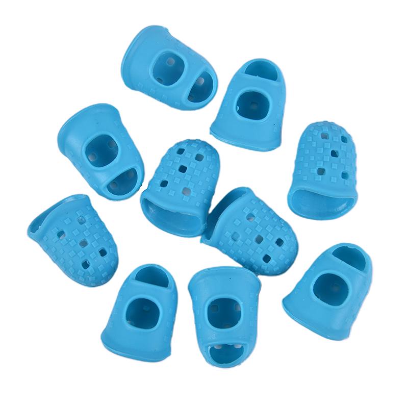 10Pcs Finger Sleeve Silicone Glove Antislip Finger Protection Guitar Accessories