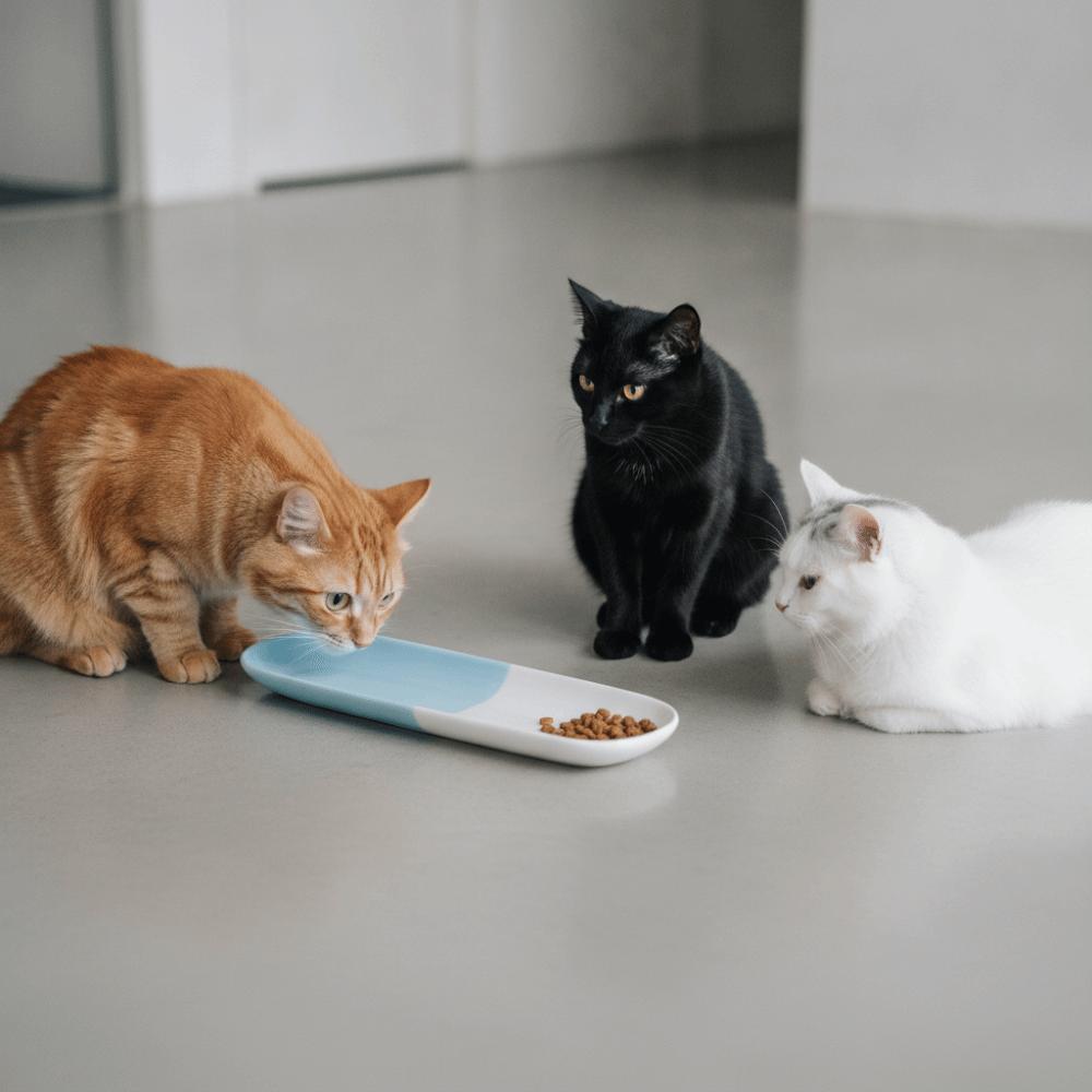 Long Pet Drinking Eating Feeder Ceramic Dog Food Water Container Cats Feeder Basin Home