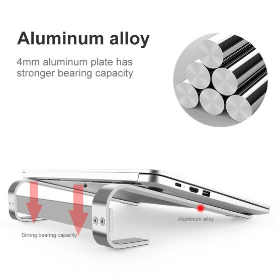 Подставка-подставка для ноутбука из алюминиевого сплава с увеличением высоты, стойка для отвода тепла