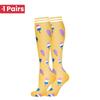 1 Pair Cute Cat Compression Socks Knee High 20-30 Mmhg Fit Medical Edema Diabetes Varicose Veins Running Sports Socks