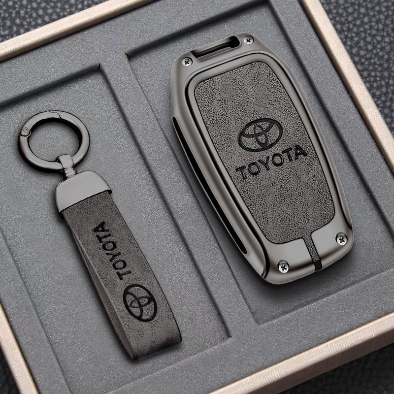 FAJC5 For Toyota Land Cruiser 200 Prado Crown Yaris Cross Hilux Innova Fortuner Camry Alphard PREVIA Vellfire Car Key Case Cover Shell