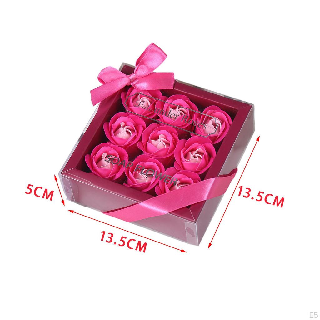 Набор мыльных роз ручной работы в подарочной коробке На годовщину Мягкое прикосновение День святого Валентина для