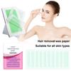 Восковые полоски для лица, подмышки, губы, тело, универсальные восковые бумаги для легкого удаления волос